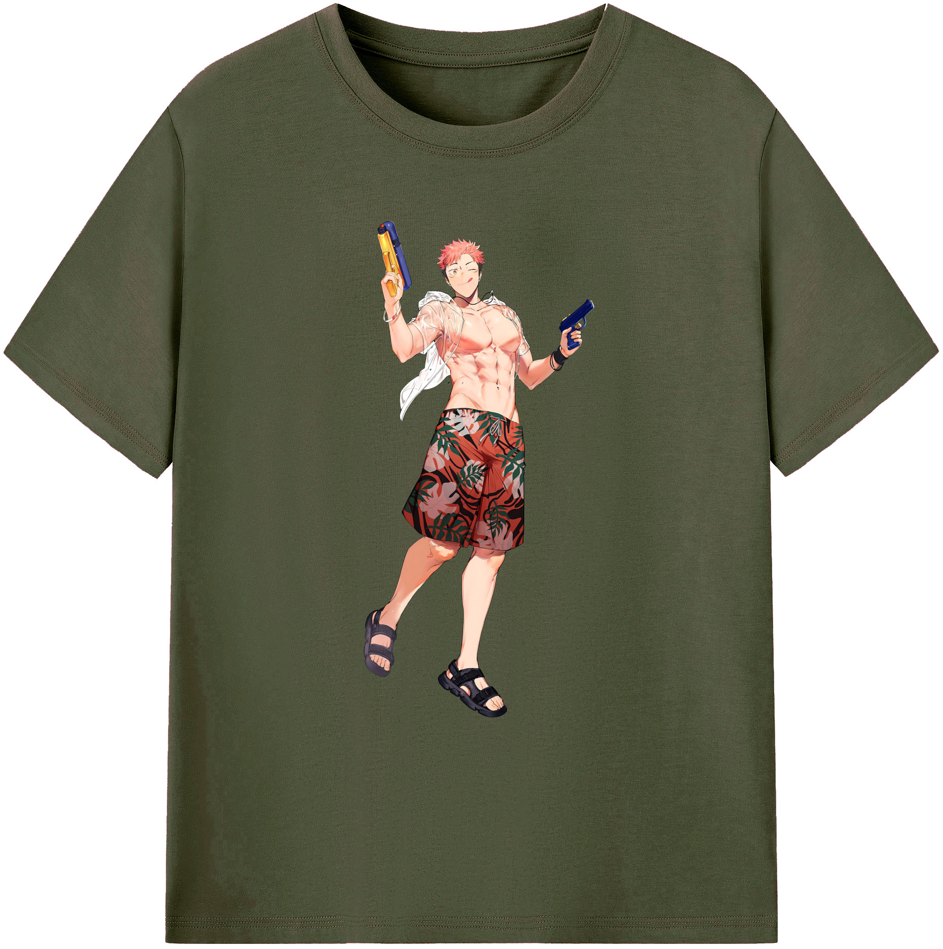 （画像用） 呪術廻戦 Jujutsu Kaisen 綿100％ メンズ半袖Tシャツ｜肌触りやわらか＆通気性